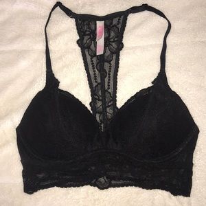 PINK VS Lace Racerback Push-up Bralette